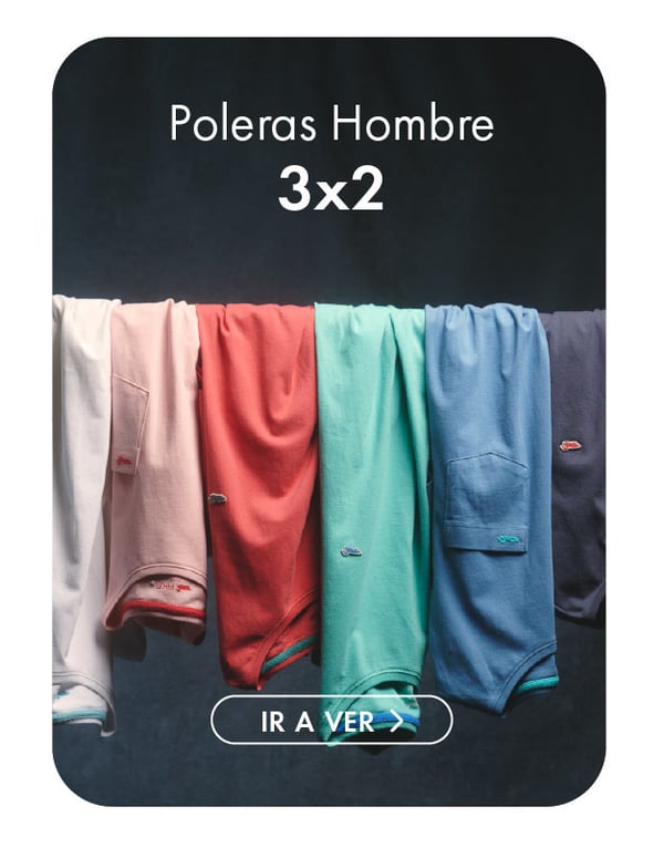 poleras hombre 3x2